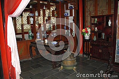 Chinese traditional study room Editorial Stock Photo