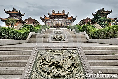 Chinese traditional temple Stock Photo
