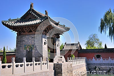 Chinese traditional temple garden Stock Photo