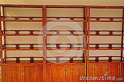 Chinese traditional wooden furniture Editorial Stock Photo