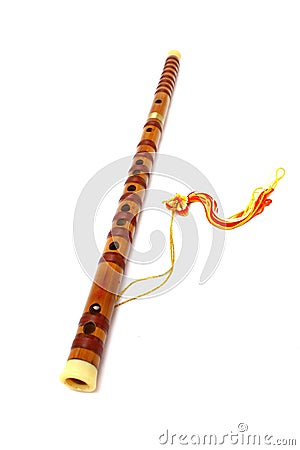 Chinese Transverse Flute, Dizi Stock Photo