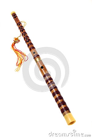 Chinese Transverse Flute, Dizi Stock Photo