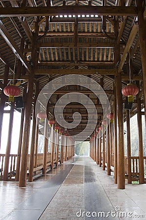 Chinese Vernacular gallery Stock Photo