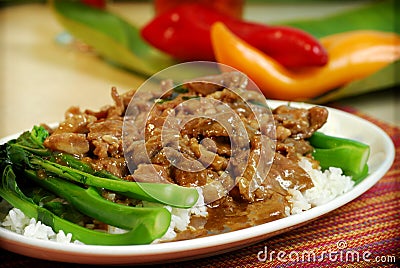 Chinese and Vietnamese food Stock Photo