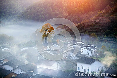 Chinese village Stock Photo