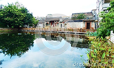 Chinese village countryside landscape China Editorial Stock Photo