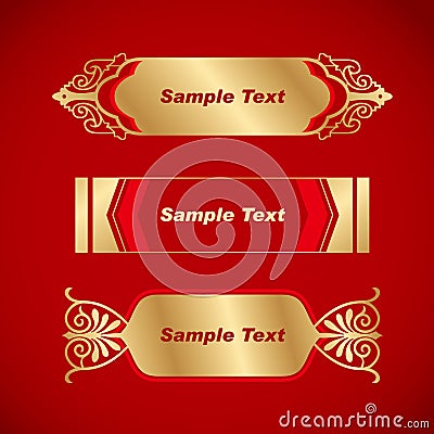 Chinese Vintage Frame.Chinese traditional pattern. Vector Illustration