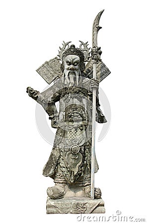 Chinese warrior statues. Stock Photo