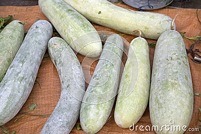 Chinese winter melon selling Stock Photo