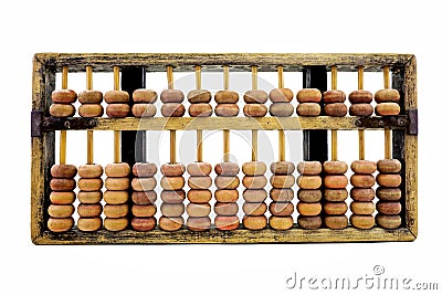 Chinese wooden abacus Stock Photo