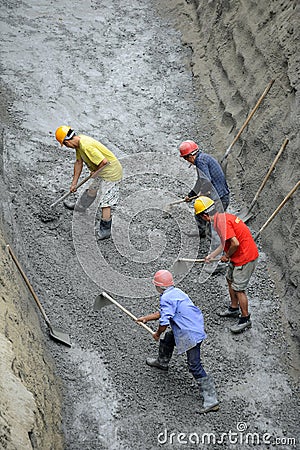 Chinese workers Editorial Stock Photo