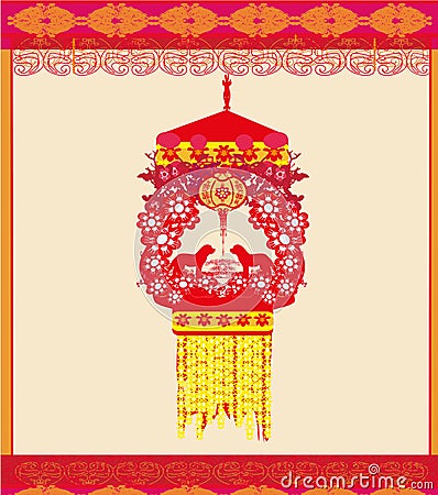 Chinese zodiac the year of Dog Vector Illustration