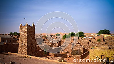 Chinguetti mosque , one of the symbols of Mauritania Stock Photo