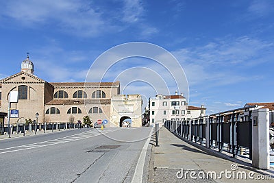 Chioggia, Venice, Italy, Europe . Historic center of Chioggia. Old town of Chioggia in italy Editorial Stock Photo
