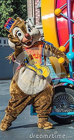 Chip dancing in parade Editorial Stock Photo