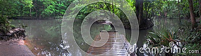 Chipola River Boat Dock - Florida Stock Photo