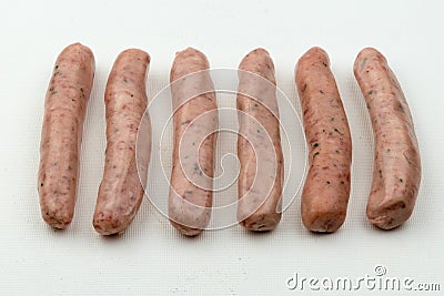 Chipolata sausages Stock Photo