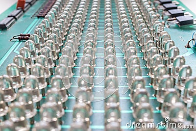 Circuit board diodes Stock Photo