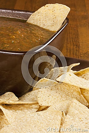 Chips and Salsa Stock Photo