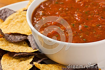 Chips and Salsa Stock Photo