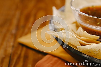 Chips and Salsa Stock Photo