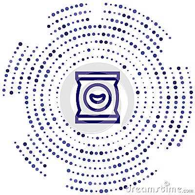 chips vector icon. chips editable stroke. chips linear symbol for use on web and mobile apps, logo, print media. Thin line Vector Illustration