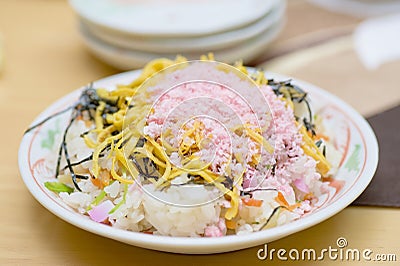 Chirashi sushi Stock Photo