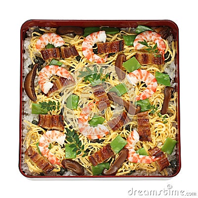 Chirashi sushi , japanese food Stock Photo