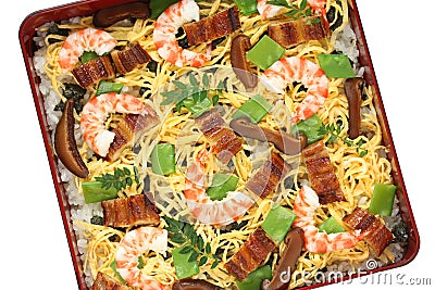 Chirashi sushi , japanese food Stock Photo