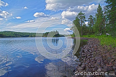 Chirko-Kem River. Karelia, Russia Stock Photo