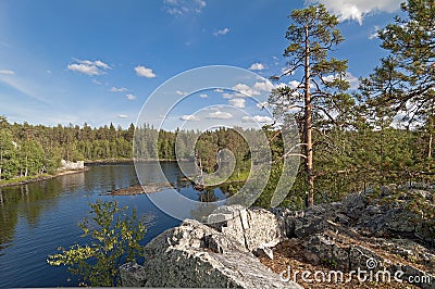 Chirko-Kem River. Karelia, Russia Stock Photo