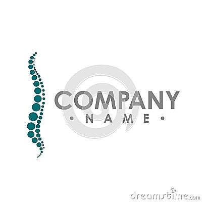 Chiropractic abstract vector logo design template. chiropractic Vector Illustration