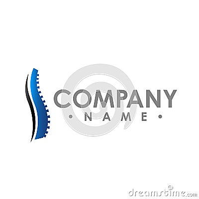 Chiropractic abstract vector logo design template. chiropractic Vector Illustration