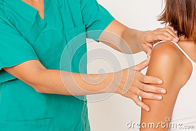 Chiropractic care Stock Photo