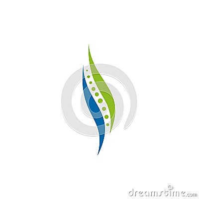 Chiropractic clinic logo design vector template Vector Illustration