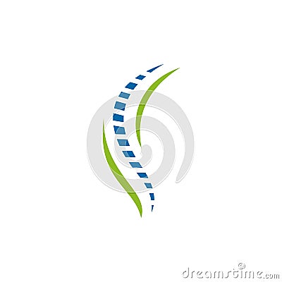 Chiropractic clinic logo design vector template Vector Illustration