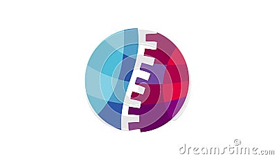 Chiropractic Colorful Circle Logo Design Illustration Vector Illustration