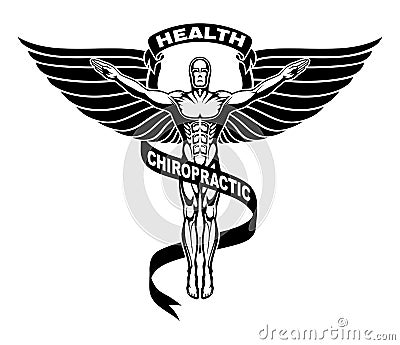 Chiropractor Symbol or Icon Vector Illustration