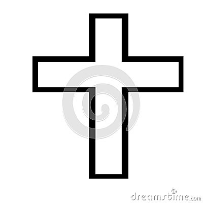 Chirstian style Arrow Cross symbol with white background. Stock Photo