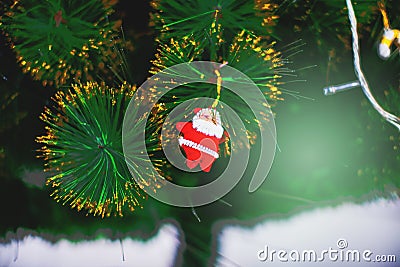 Chirstmas tree decoration with ball Stock Photo