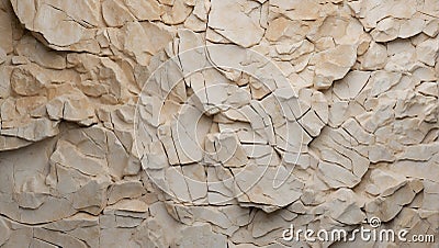 Chiseled Limestone Harmony. AI generate Stock Photo