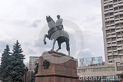 Monument to Kotovsky (Monumentul lui Kotovschi Editorial Stock Photo