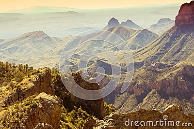 Chisos Mountains Big Bend National Park Texas US Stock Photo