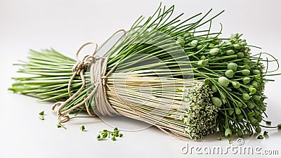 Chives bunch Stock Photo