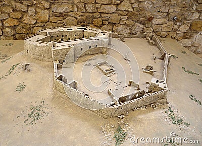 Chlemoutsi castle maquette Stock Photo