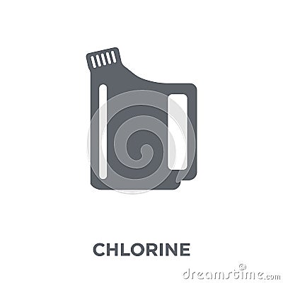 Chlorine icon from Hygiene collection. Vector Illustration