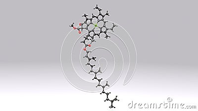 Chlorophyll B structure Stock Photo