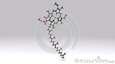 Chlorophyll B structure Stock Photo