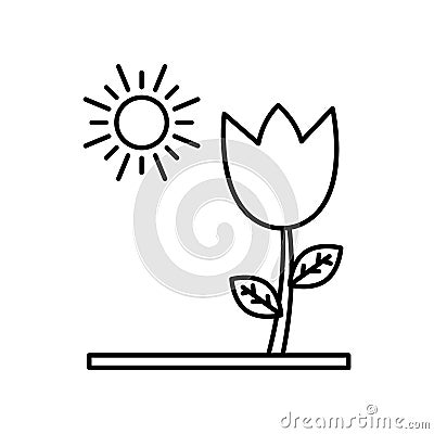 Chlorophyll Line Style vector icon which can easily modify or edit Vector Illustration