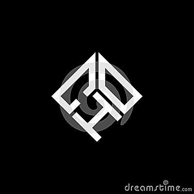 CHO letter logo design on black background. CHO creative initials letter logo concept. CHO letter design Vector Illustration